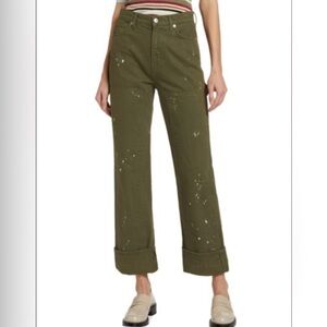 Veronica Beard Dylan Paint Splattered Jeans